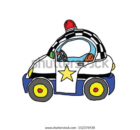 Cartoon Police Car Stock Illustration 152376938 Shutterstock