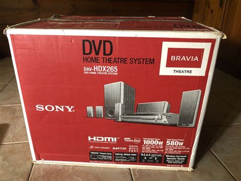 Beautiful Sony DAV HDX265 5 1 Channel Home Theater System Original Box