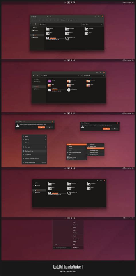 Ubuntu Dark Theme For Windows 11 Cleodesktop