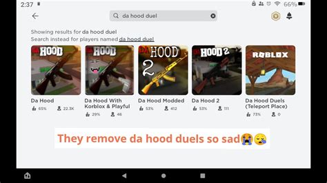 They Remove Da Hood Duels So Sad Youtube