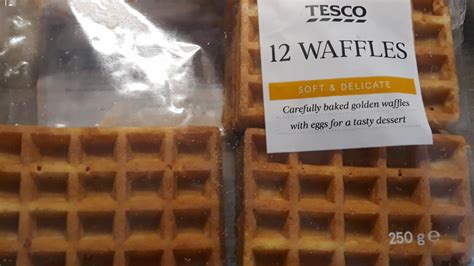 12 waffles soft delicate Tesco kalórie kJ a nutričné hodnoty