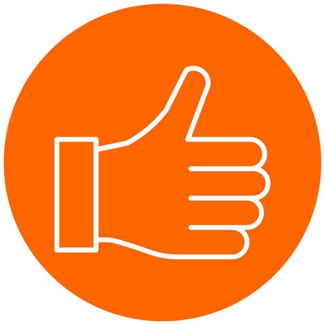 Thumbs Up Icon Style 22041886 Vector Art At Vecteezy