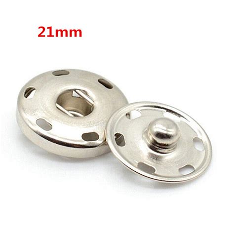 Sets Metal Buttons Snap Fastener Press Stud Popper Sew On Sewing