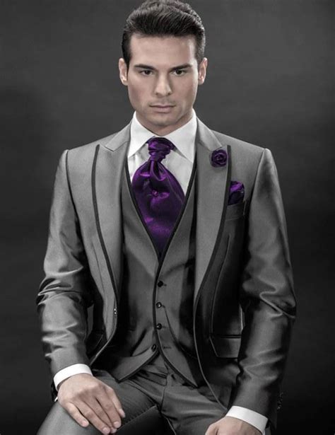 Charcoal Silver Grey Tuxedos 2018 Men S Groom Suits For Wedding Peak