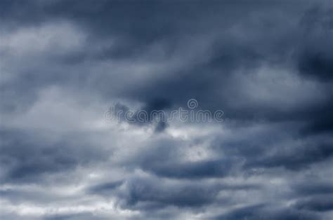 Texture of a Gray Sky with Clouds Stock Photo - Image of dusk ...