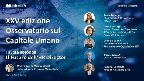 Tavola Rotonda Il Futuro DellHR Director YouTube