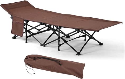 Ozark Trail Easy Fold Wide Camp Cot Made Of Durable Polyester And Steel