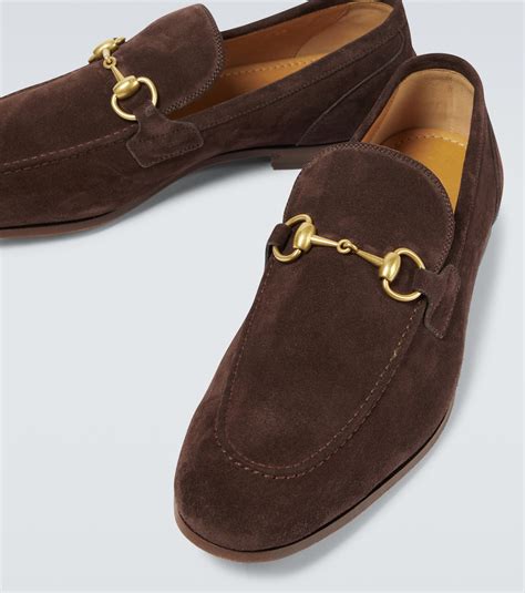 Jordaan suede loafers in brown - Gucci | Mytheresa