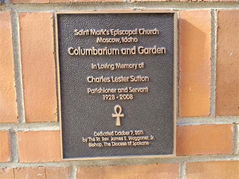 Saint Marks Episcopal Church Columbarium Garden Em Moscow Idaho