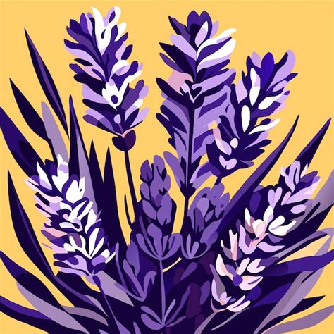 Premium Vector Watercolor Illustration Bouquet Of Lavender