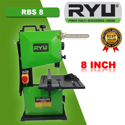 Mesin Band Saw Ryu Rbs Inch Gergaji Potong Kayu Ukir Besar Bandsaw