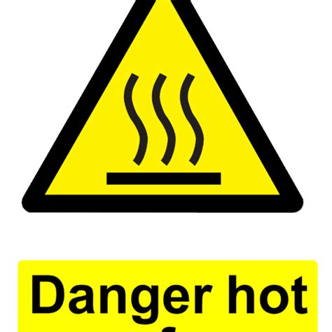 Danger Hot Surface Construction Sign Template Construction Files