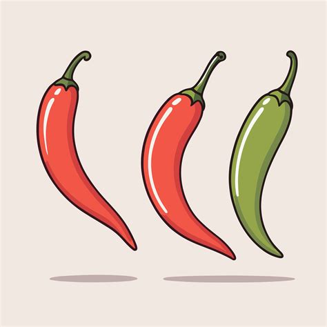 Red Hot Chilli Pepper Clip Art Illustration Vector Design Vector Art At Vecteezy