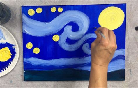 How To Paint Starry Night Tracie Kiernan Step By Step Painting