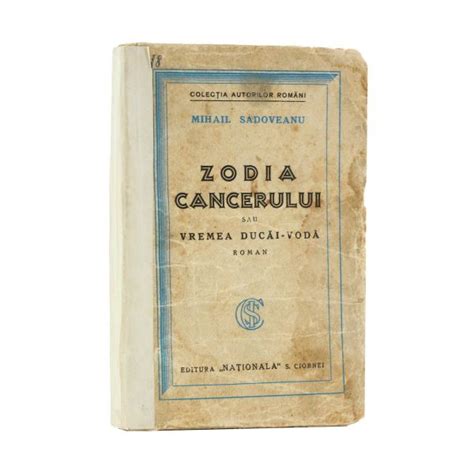Mihail Sadoveanu Zodia Cancerului 1929 Cu Dedicație