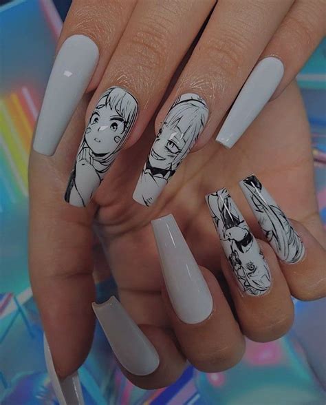 Pin By Picka Boo On Anime Randoms Anime Nails Manicure Long