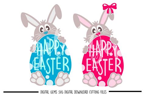 Easter Svg Dxf Eps Png Files By Digital Gems Thehungryjpeg