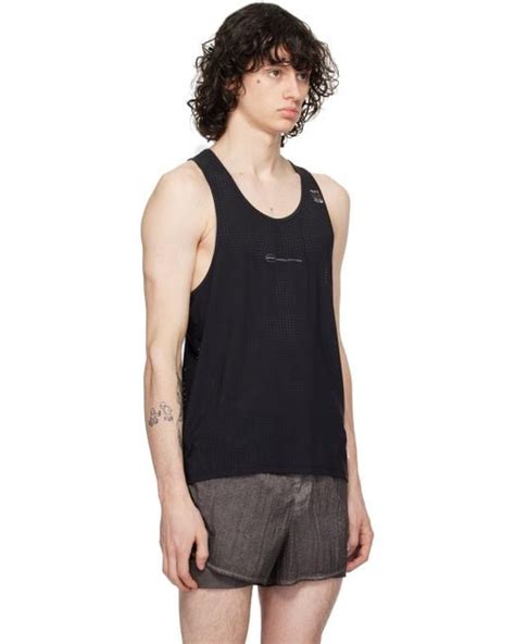 Satisfy Scoop Neck Tank Top In Black For Men Lyst