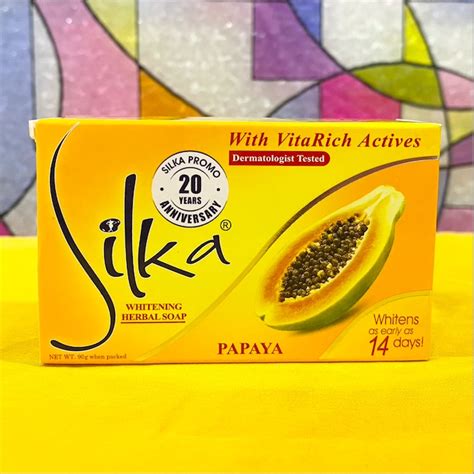 Silka Whitening Soap 90g Papaya Shea Butter Shopee Philippines