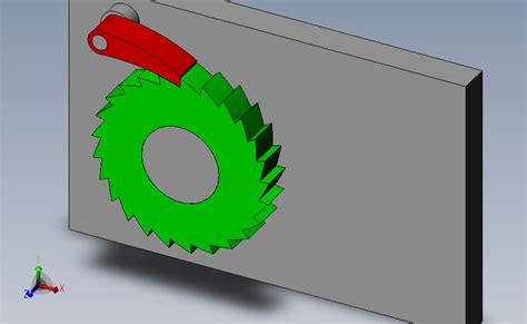 棘轮机构模型solidworks 2004模型图纸下载 懒石网