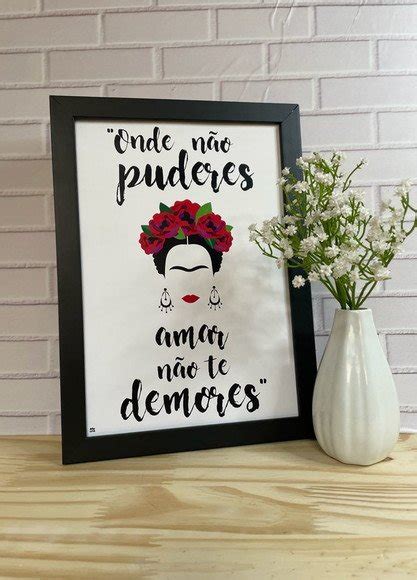 Quadro Frida Kahlo Loja Laluz E Arte Elo Produtos Especiais