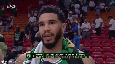 Jayson Tatum R G Highlights Vs Miami Heat Pts Reb Ast