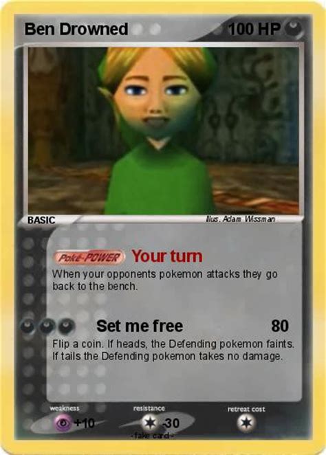 Pokémon Ben Drowned 1 1 Your Turn My Pokemon Card