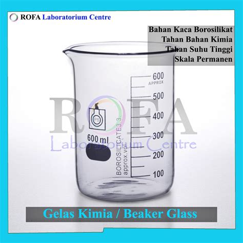 Jual Gelas Kimia Beaker Glass Gelas Piala Gelas Beaker Gelas