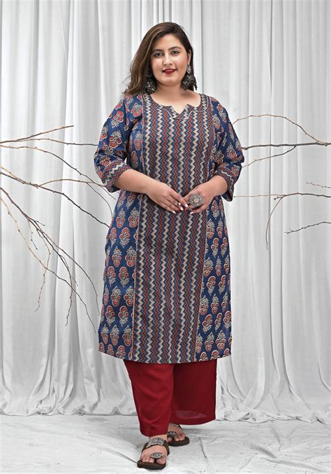 Buy Latest Plus Size Kurtis For Women Adiricha