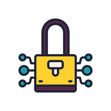 Encryption Icon Vector Filled Color Icon For Your Website Mobile