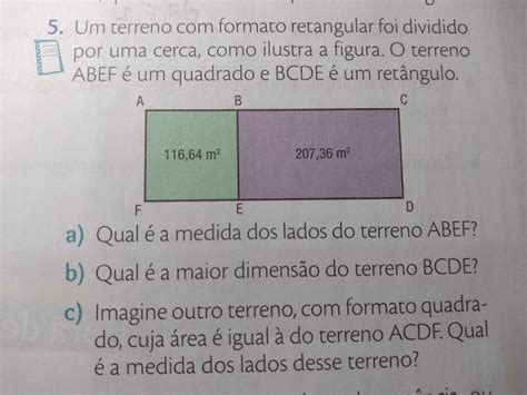 Marcelo Comprou Um Terreno Que Possui Formato De Um Retângulo