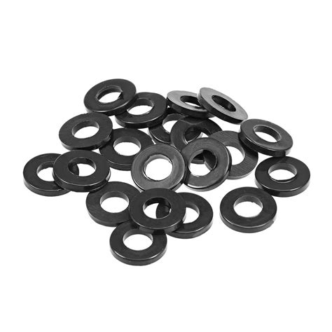 Uxcell 16mm Od 8mm Id 22mm Thick Rubber Flat Washer Gaskets 20