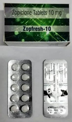 Zopiclone 10 Mg Tablet Prescription At Rs 140stripe In Nagpur Id