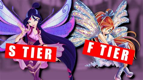 Tier Ranking EVERY Winx Club Transformation Design Help YouTube