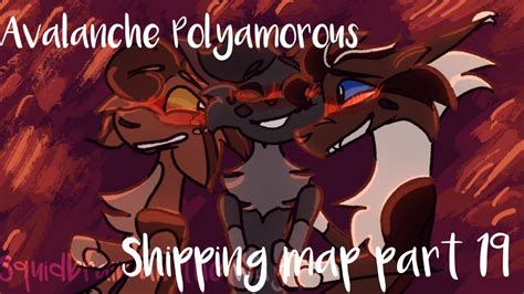 Avalanche Polyamorous Shipping Map Part Leafpool X Ashfur X