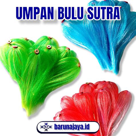 Jual BARUNA Umpan Bulu Sutra Buatan Untuk Pancing Tonda Atau Trolling