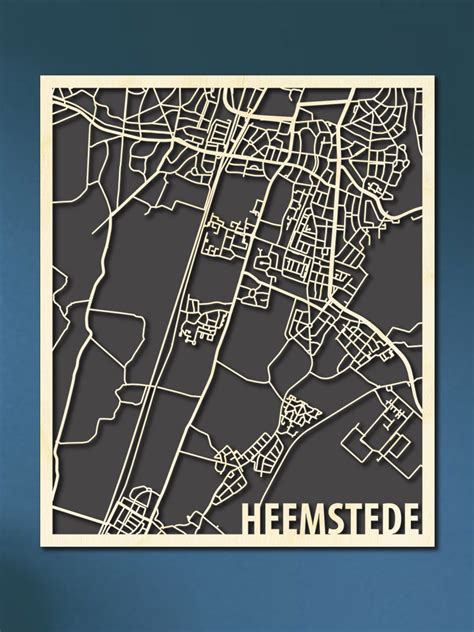 Citymap Heemstede Kopen Hout Kado Nl