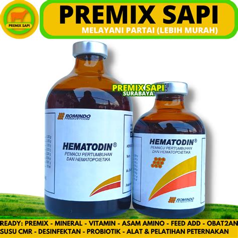 Jual Hematodin Ml Hematodin Ml Injeksi Obat Penambah Darah Dan