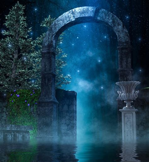 Fantasy Arch Lake Free Photo On Pixabay