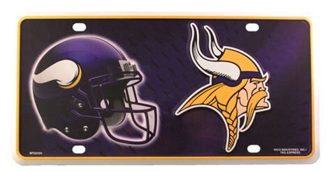 Buy Minnesota Vikings Nfl License Plate Flagline