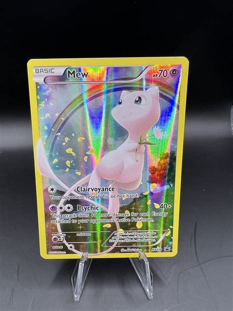 Mew XY110 Black Star Promo Full Art Pokémon Card LP Values MAVIN