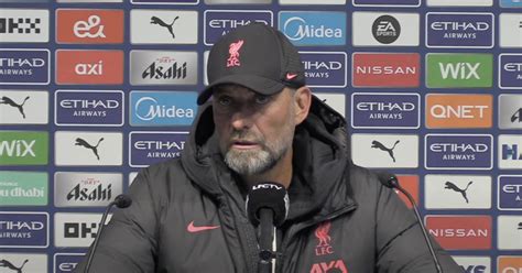 Jurgen Klopp Says Only Four Liverpool Stars Played Ok In Unacceptable Man City Defeat