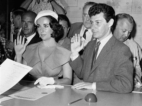 Elizabeth Taylor And Eddie Fisher Apply For A Marriage License In Las