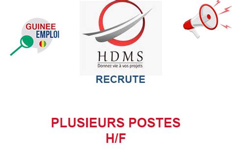 HDMS GUINEE RECRUTE PLUSIEURS POSTES H F Y A Bara Offres D Emplois