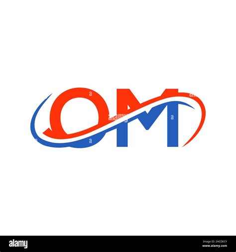 Initial Letter OM Logo Design OM Logo Design For Financial