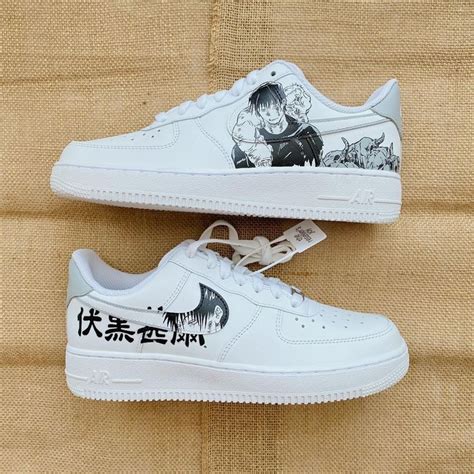 Jujutsu Kaisen Toji Fushiguro Air Force Custom Nike Shoes Air