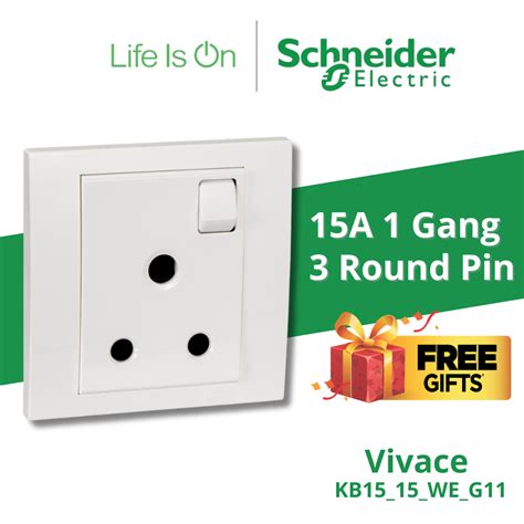 Schneider Electric Vivace Series A V Gang Switch Socket White