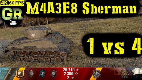 World Of Tanks M4a3e8 Sherman Replay 5 Kills 2 3k Dmg Patch 1 4 1