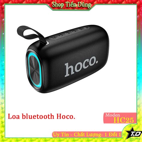 Loa Hoco Hc25 Kết Nối Bluetooth Không Dây V5 3 Usb Thẻ Nhớ Tf đèn Led Và Dây Treo đi Kèm Loa