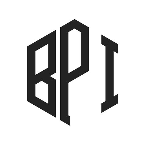 Premium Vector Bpi Logo Design Initial Letter Bpi Monogram Logo Using